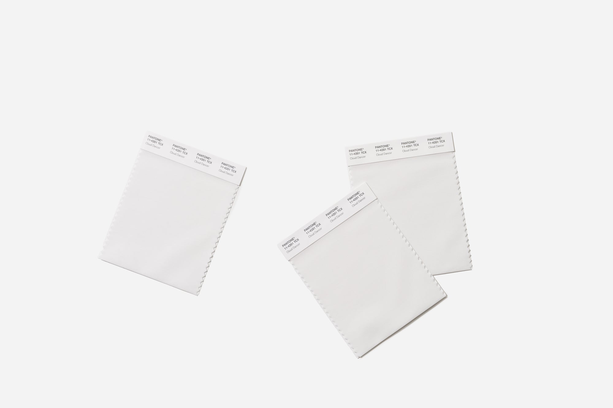 Cotton Swatch cards - Cloud Dancer (11-4201X) (Pre-Order Now)