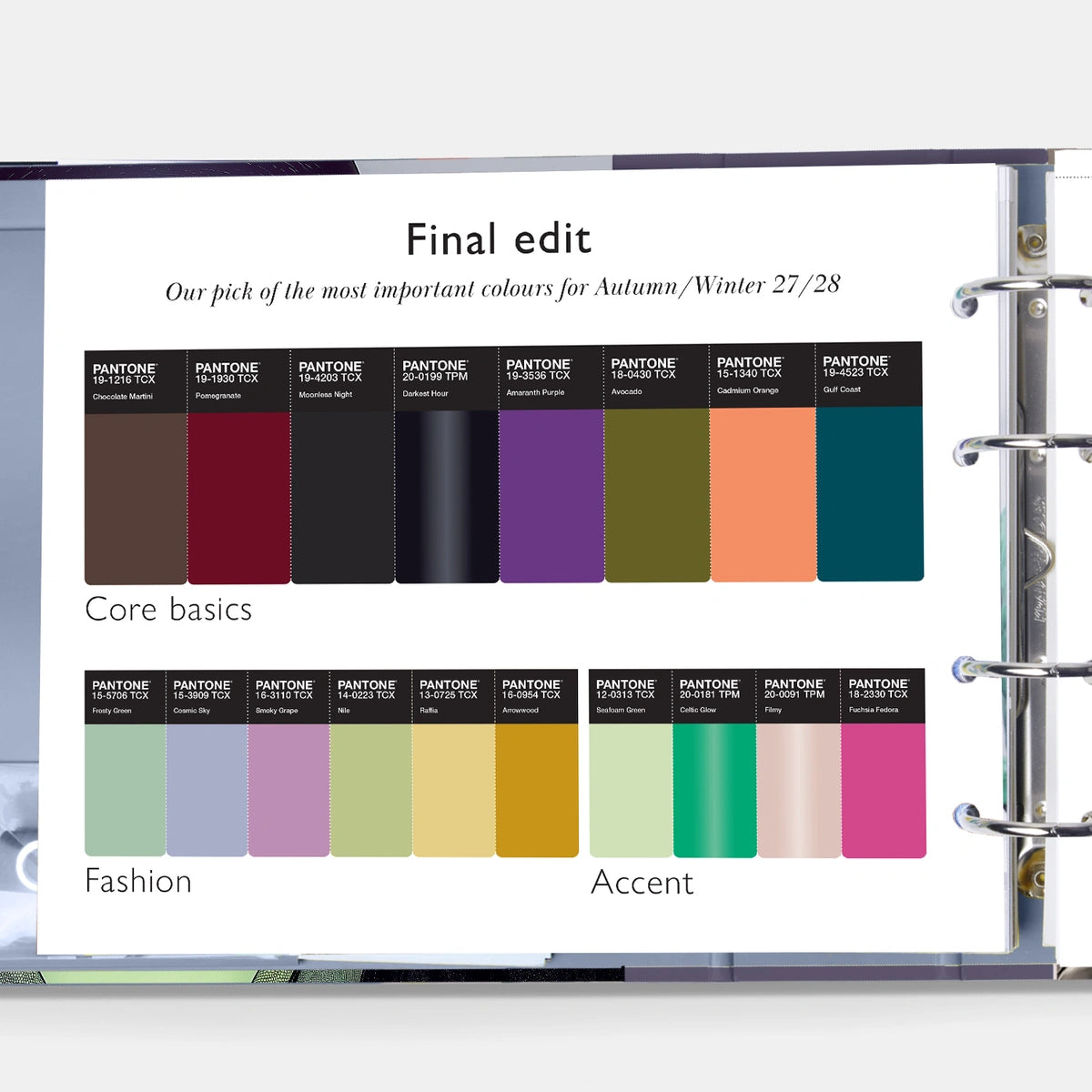 PANTONEVIEW Colour Planner AUTUMN| WINTER 2027/28 (pre-order)