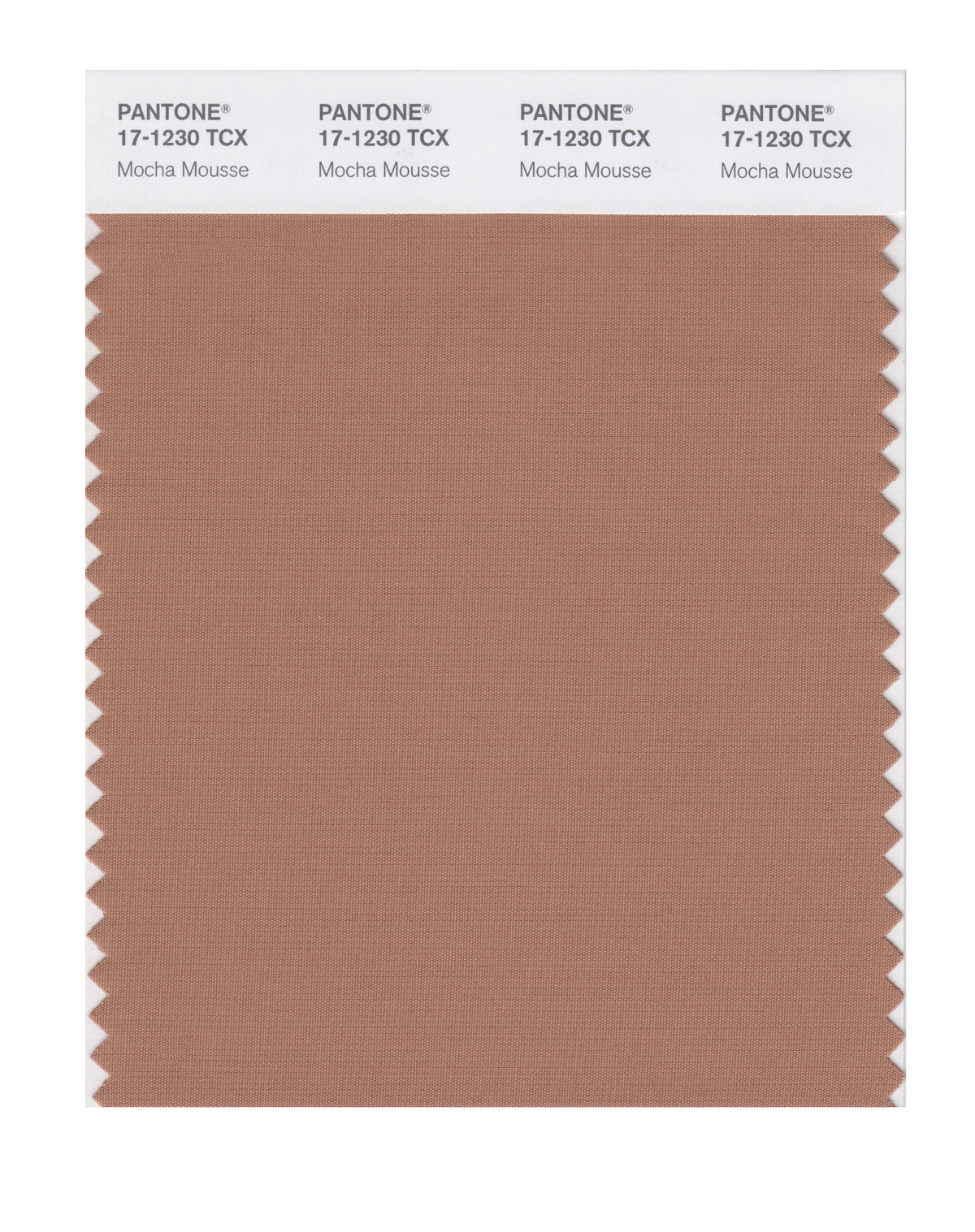 Cotton Swatch cards - Mocha Mousse (P-17-1230X) (Pre-Order Now)