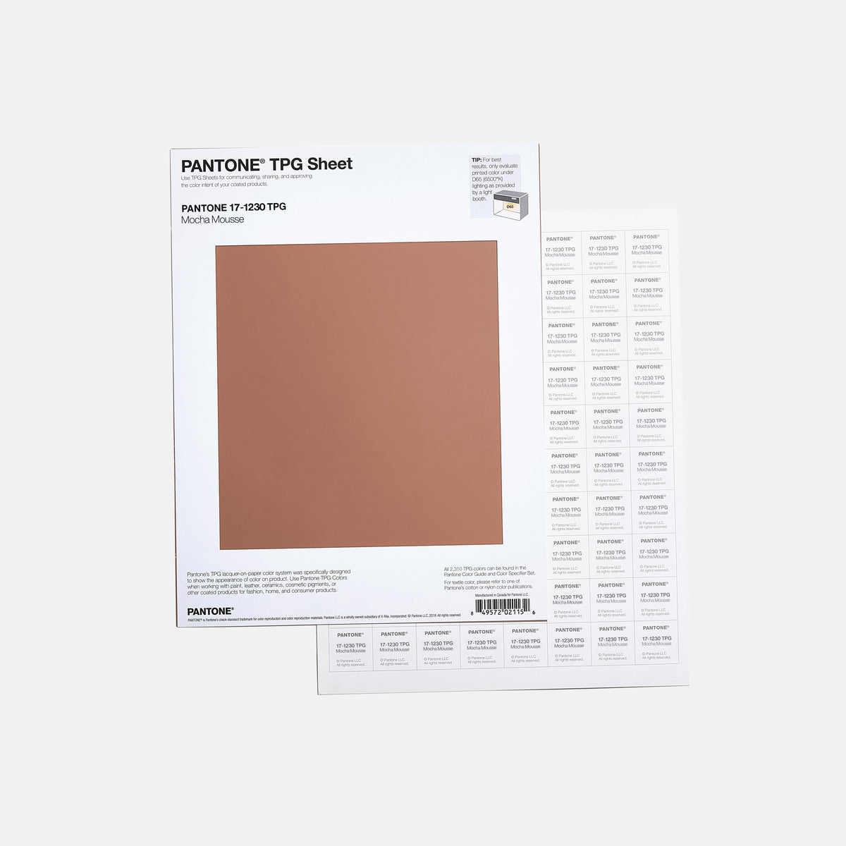 TPG Sheet : Mocha Mousse (17-1230TPG) (Pre-Order Now)